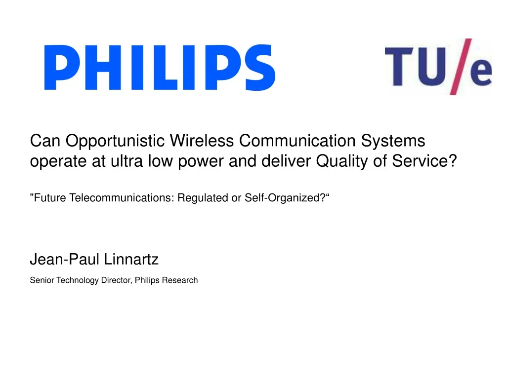 can opportunistic wireless communication systems