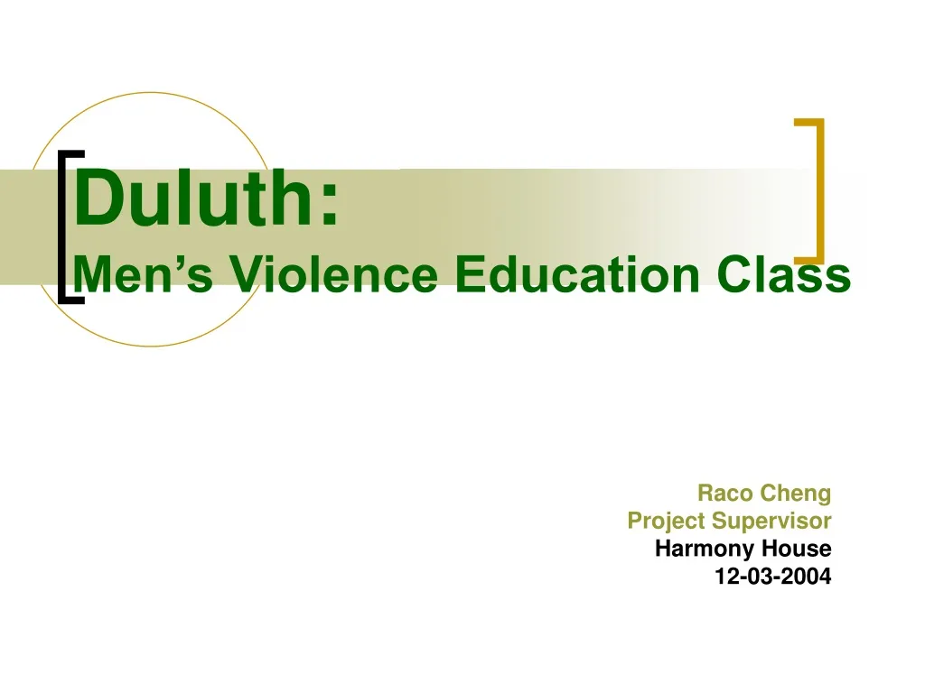 duluth men s violence education class