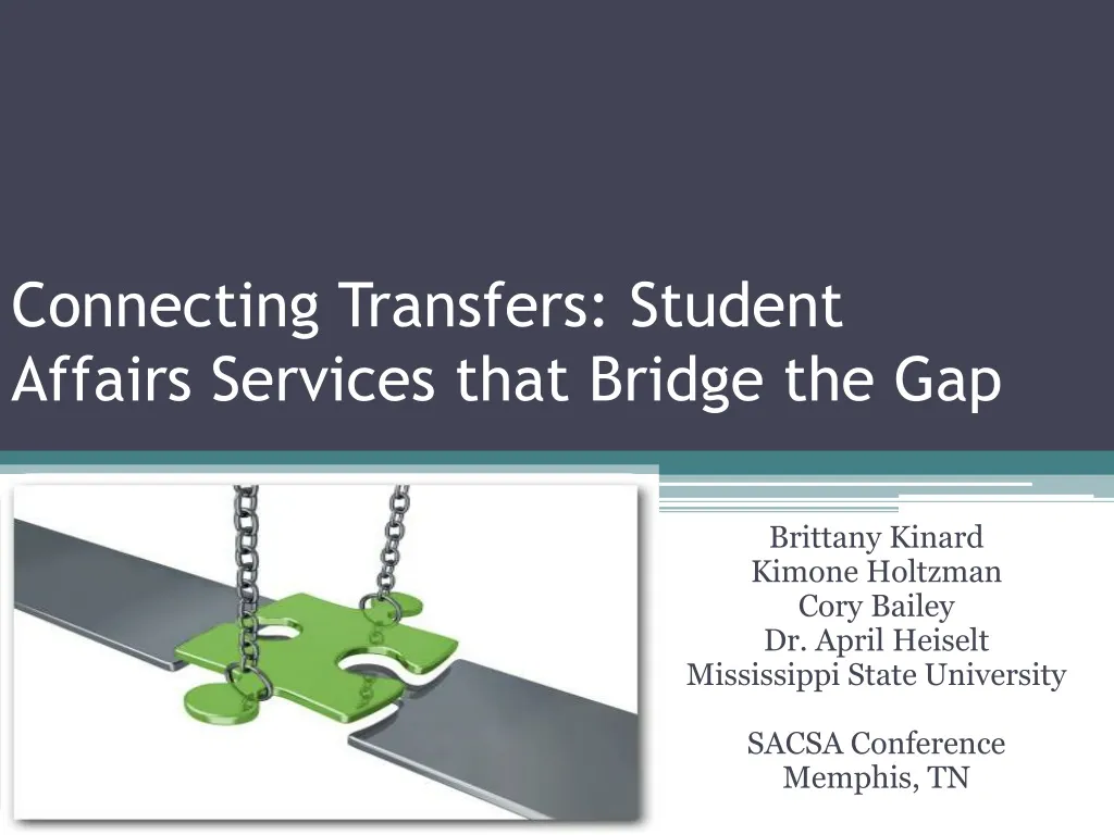 connecting transfers student affairs services that bridge the gap