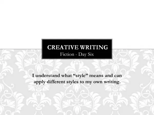 Creative Writing