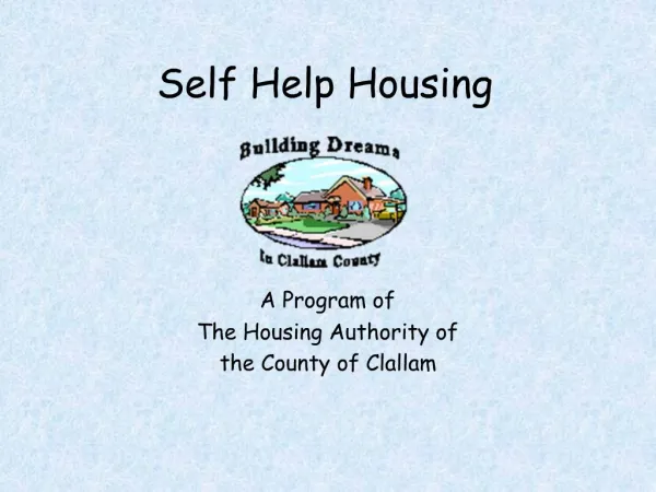 Self Help Housing