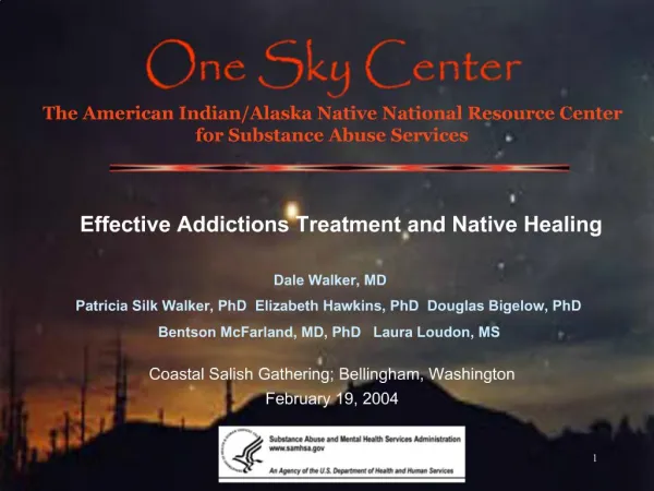 Effective Addictions Treatment and Native Healing