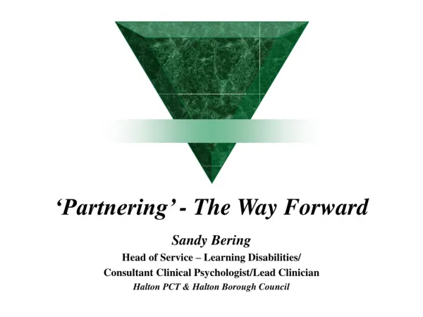 ‘Partnering’ - The Way Forward