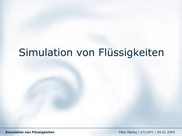 Simulation von Fl ssigkeiten