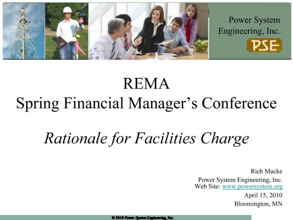 REMA Spring Financial Manager s Conference