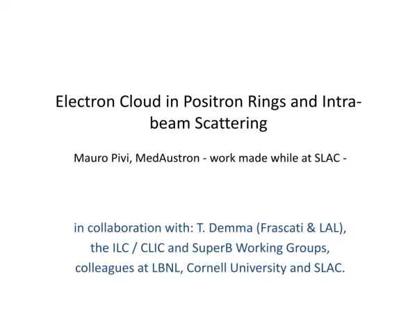 Electron Cloud in Positron Rings and Intra-beam Scattering
