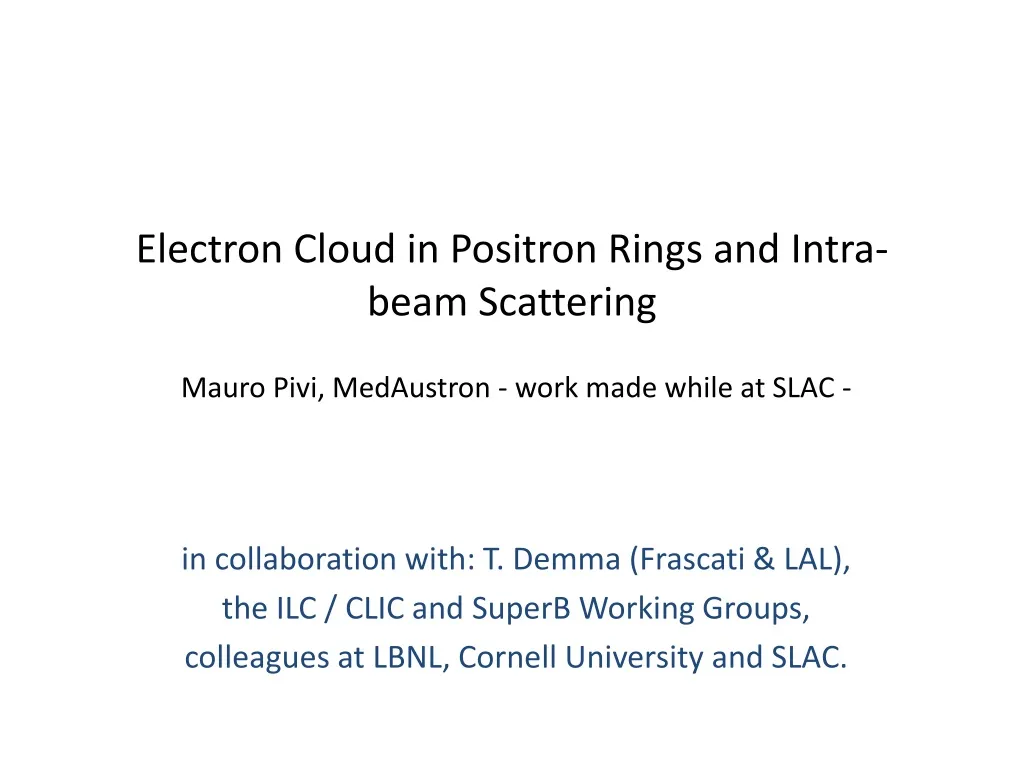 electron cloud in positron rings and intra beam scattering