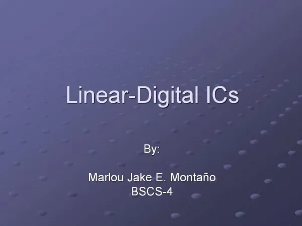 Linear-Digital ICs