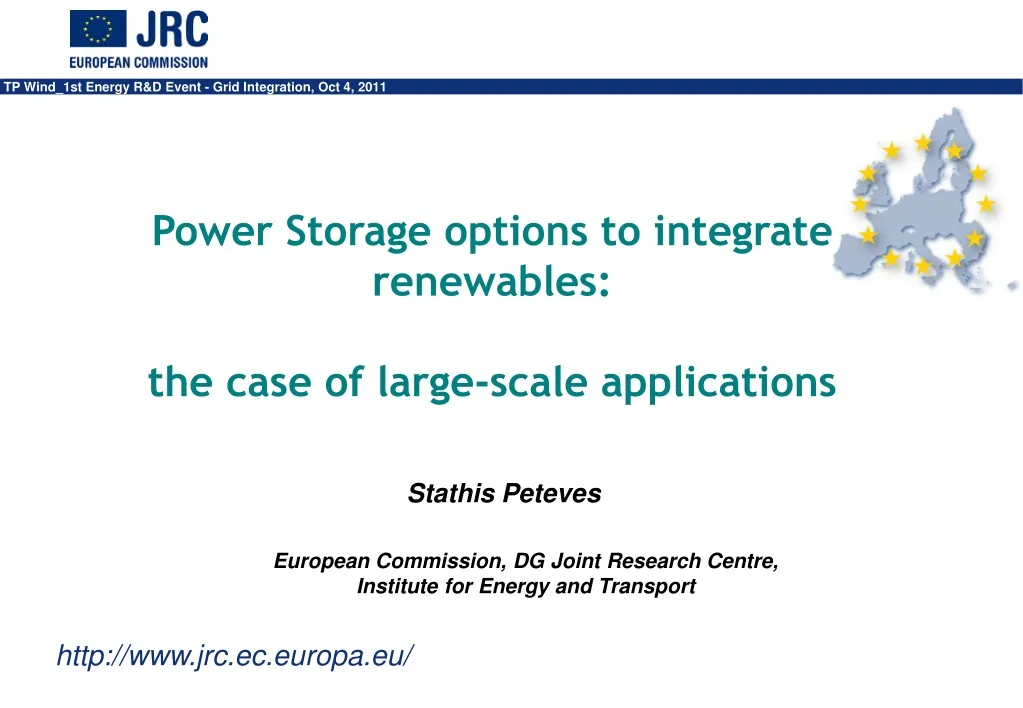 power storage options to integrate renewables