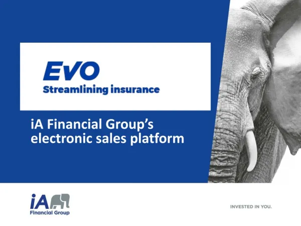 iA Financial Group’s electronic sales platform