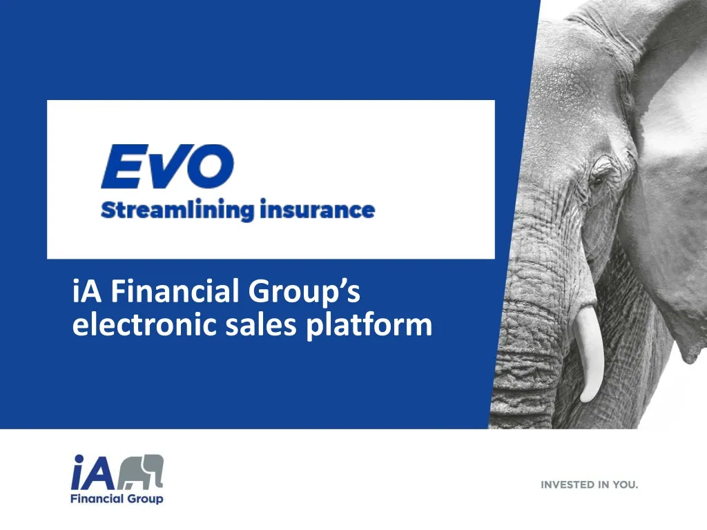 ia financial group s electronic sales platform