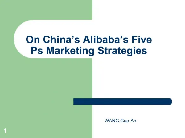 On China s Alibaba s Five Ps Marketing Strategies