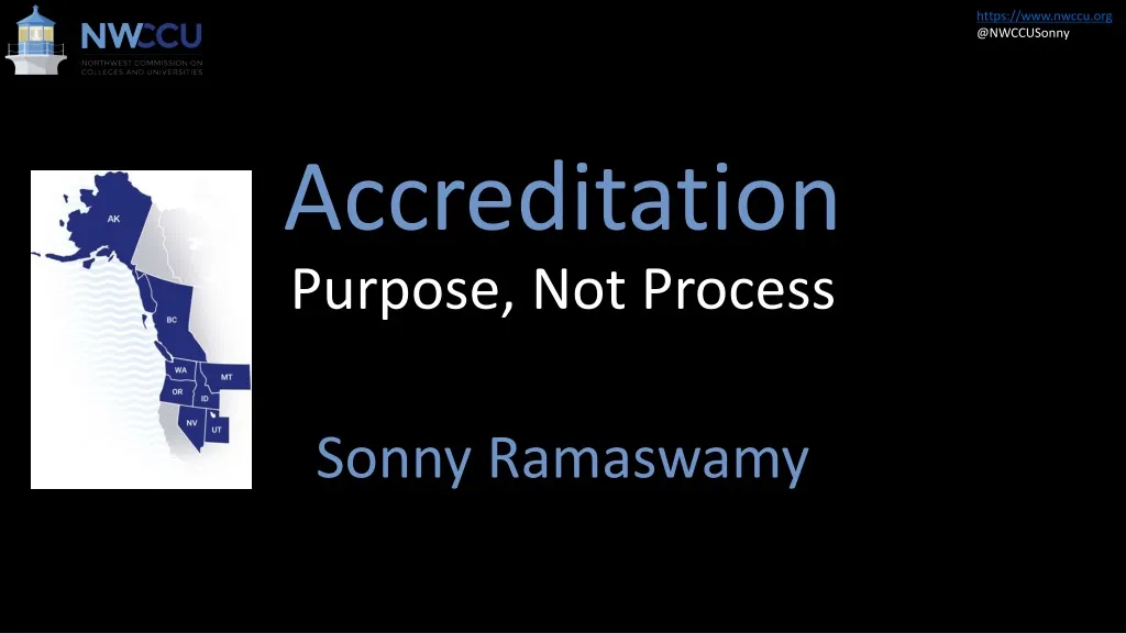 accreditation purpose not process
