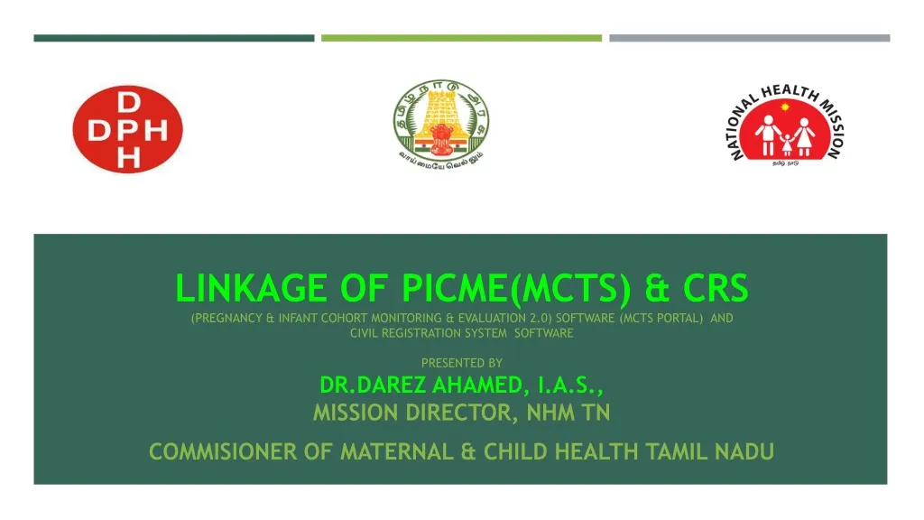 linkage of picme mcts crs pregnancy infant cohort