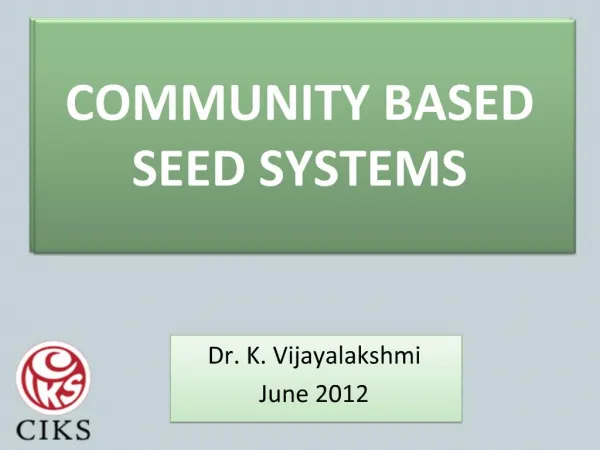 Dr. K. Vijayalakshmi June 2012