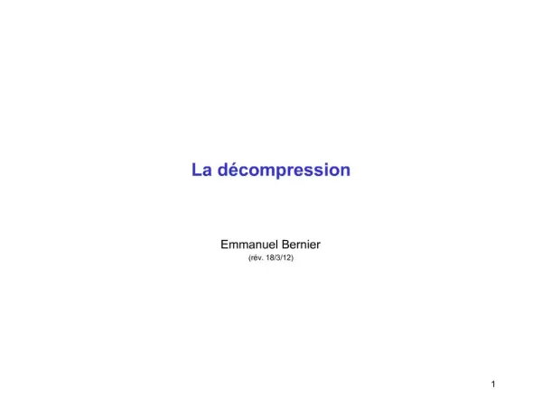 La d compression