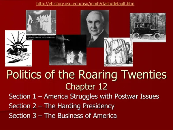 Politics of the Roaring Twenties Chapter 12
