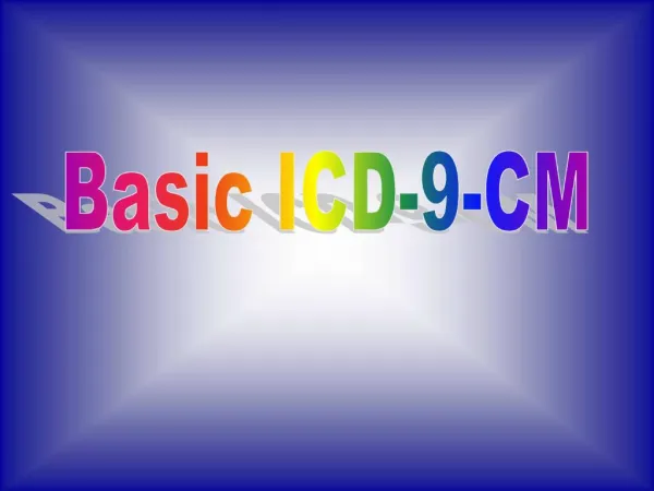 Basic ICD-9-CM