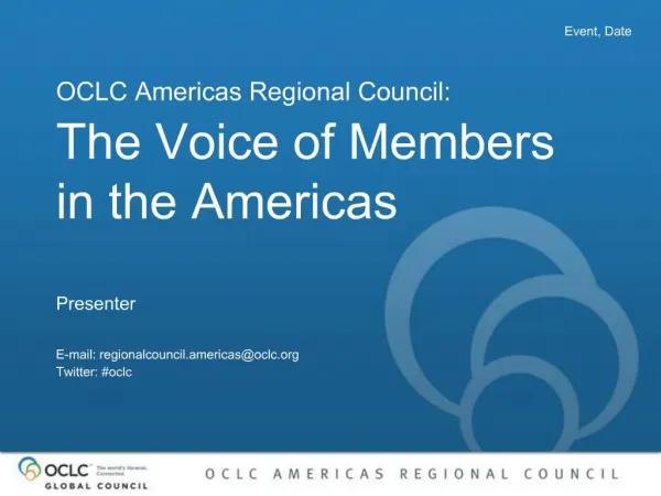 The Voice of Members in the Americas