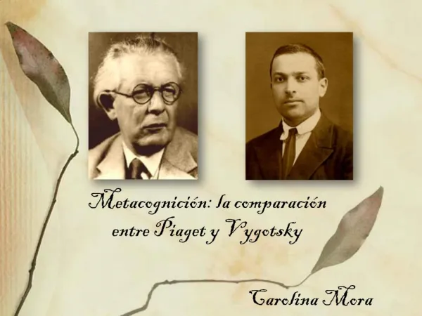 Metacognici n: la comparaci n entre Piaget y Vygotsky