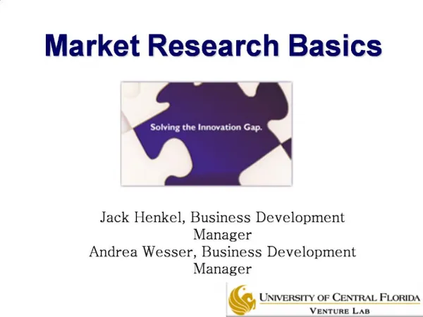 Market Research Basics