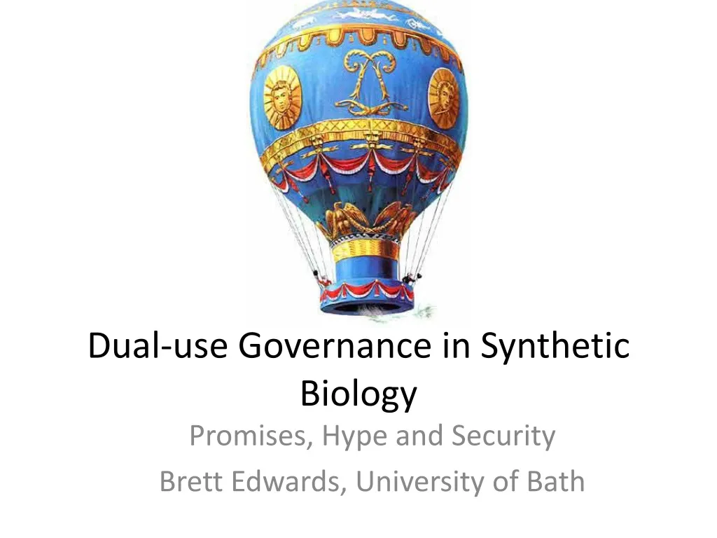 dual use governance in synthetic biology
