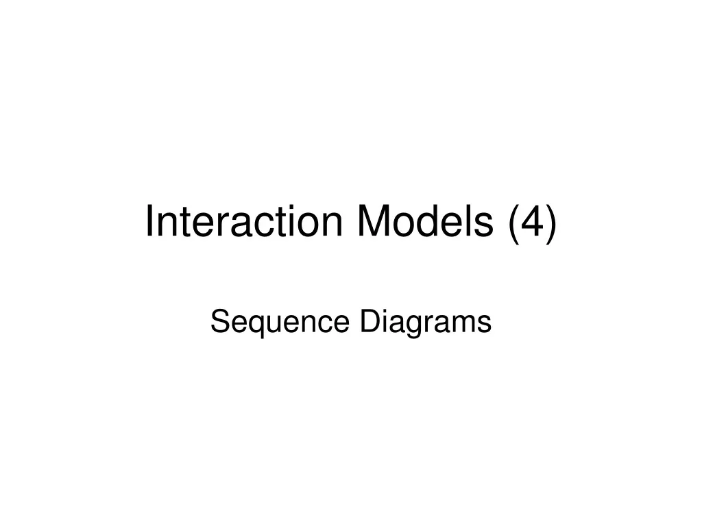 interaction models 4