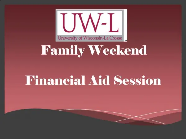 Family Weekend Financial Aid Session