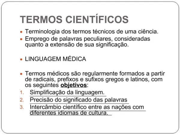 Conceitos de linguagem m dica e termos cient ficos Exerc cios