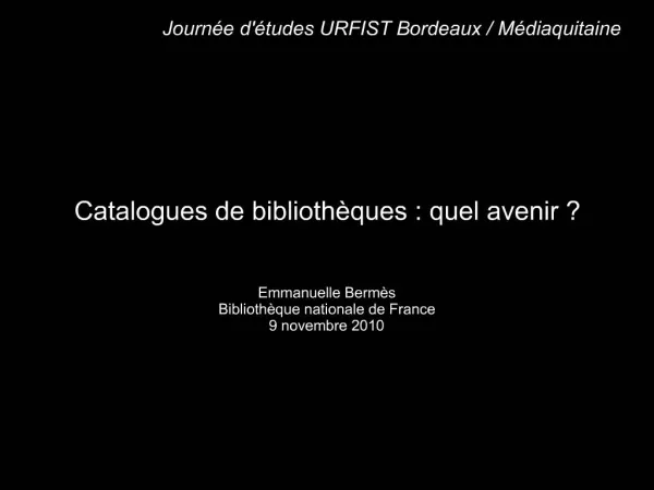 Journ e d tudes URFIST Bordeaux