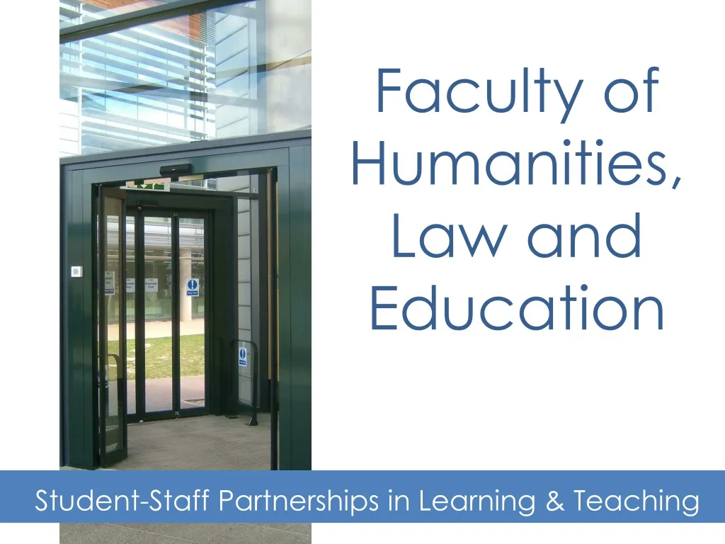 faculty of humanities law and education first