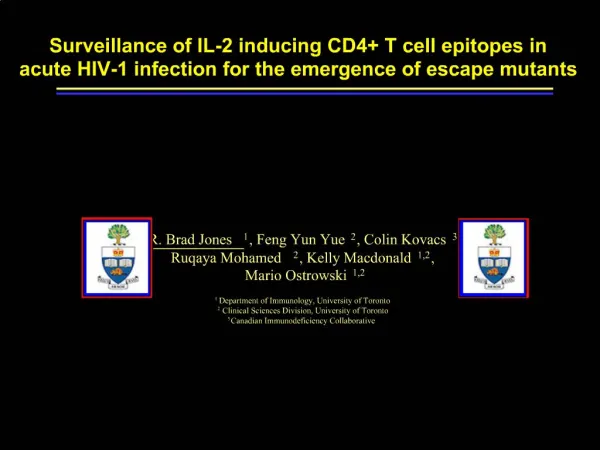 Surveillance of IL-2 inducing CD4 T cell epitopes in acute HIV-1 infection for the emergence of escape mutants