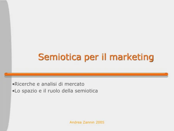 Semiotica per il marketing