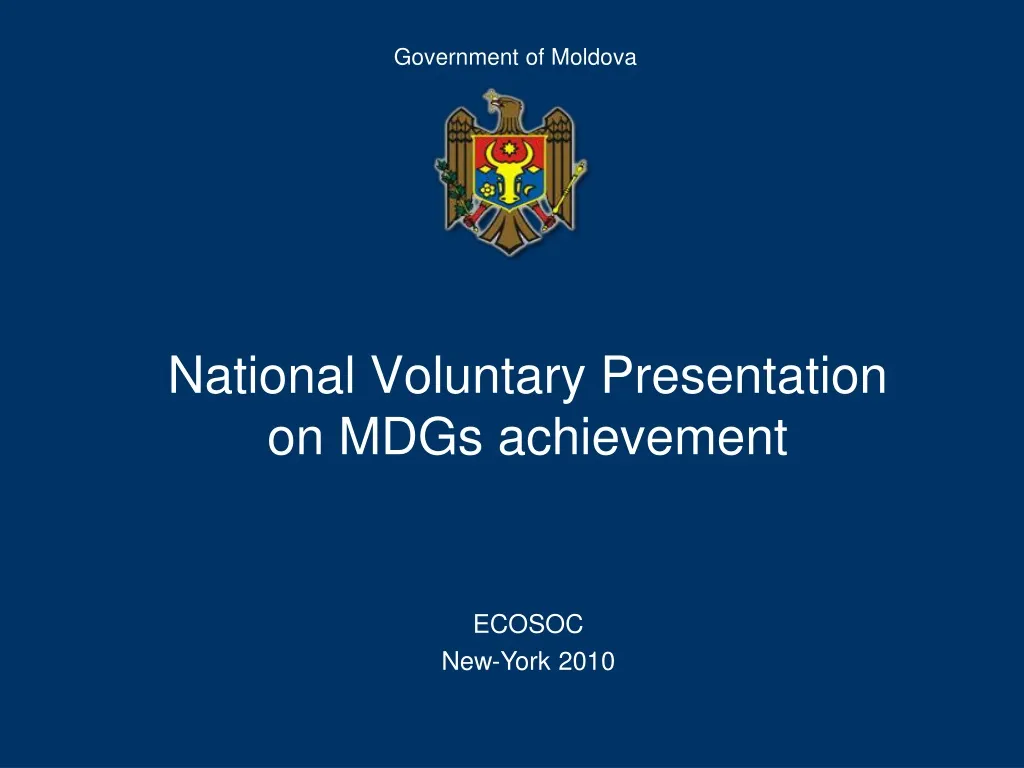 national voluntary presentation on mdgs achievement