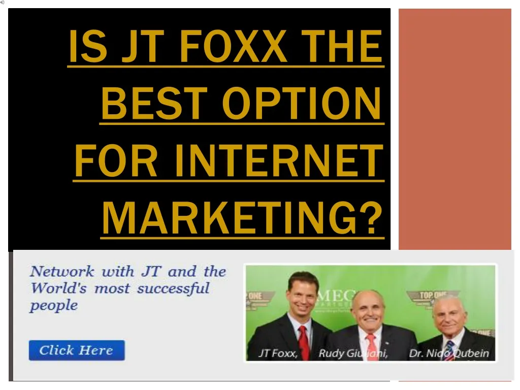 is jt foxx the best option for internet marketing
