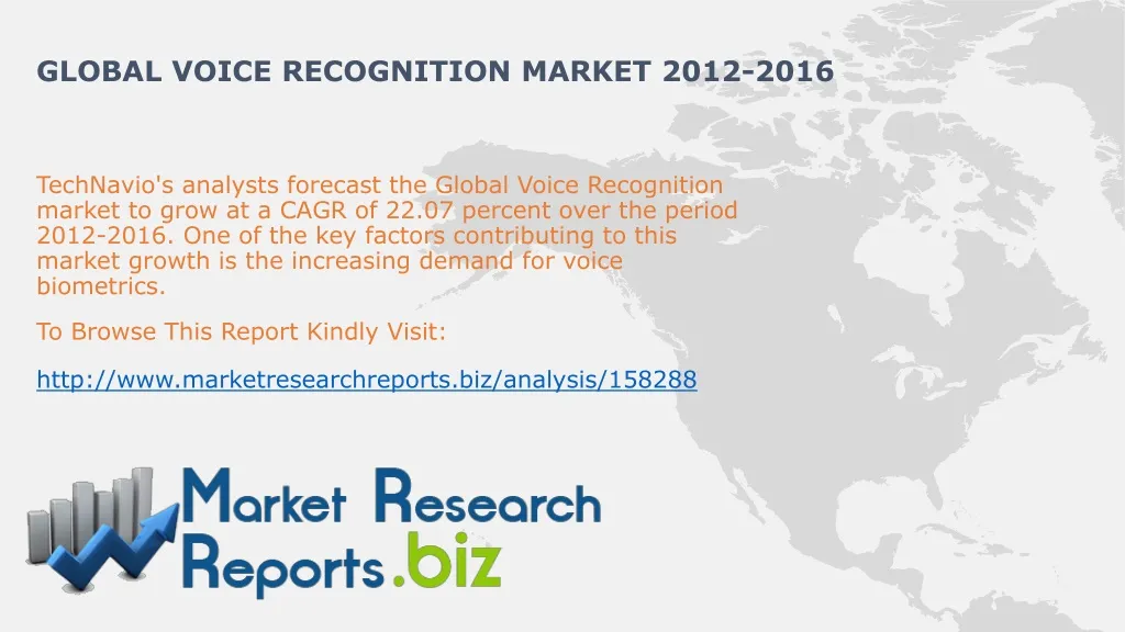 global voice recognition market 2012 2016