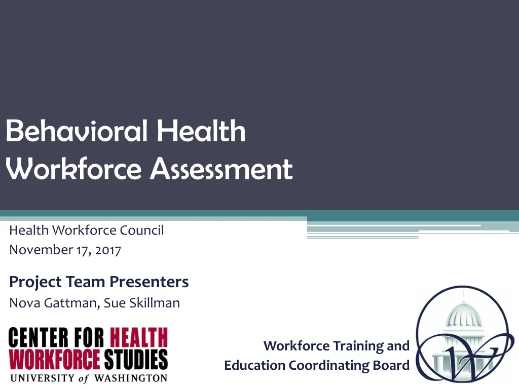 behavioral health workforce assessment