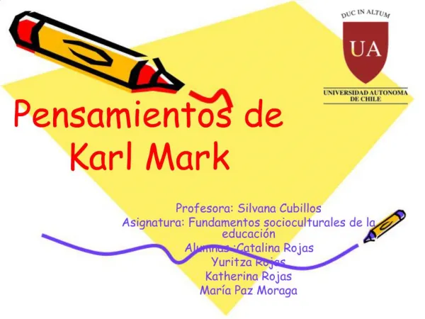 Pensamientos de Karl Mark