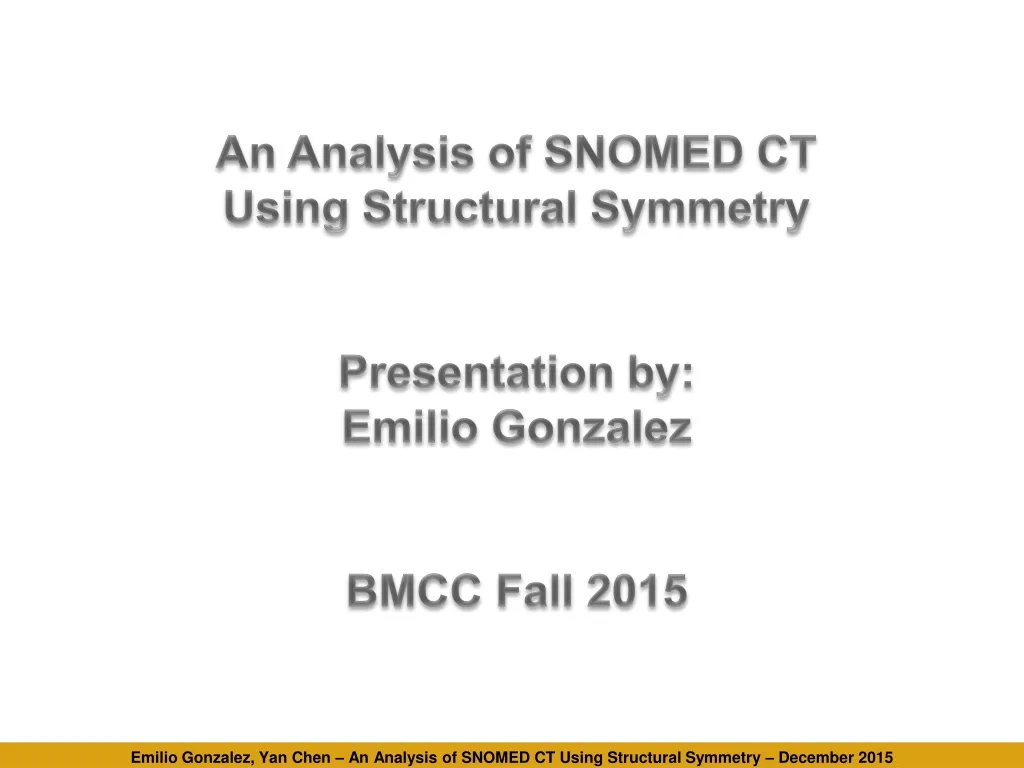an analysis of snomed ct using structural