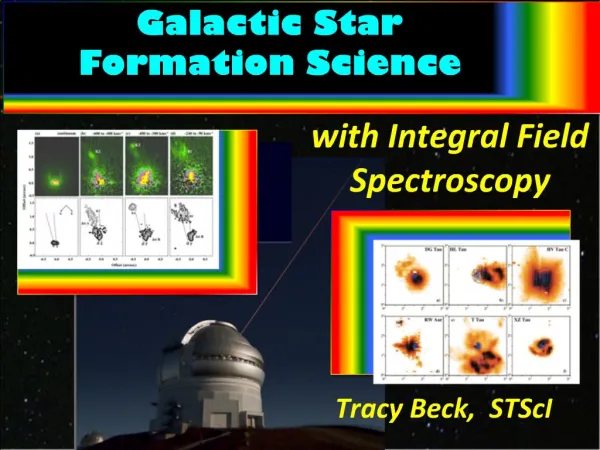 Galactic Star Formation Science