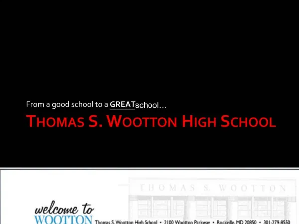 Thomas S. Wootton High School