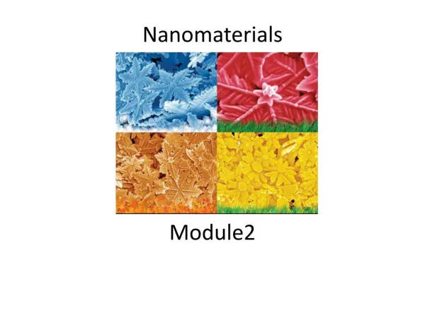 Nanomaterials Module2