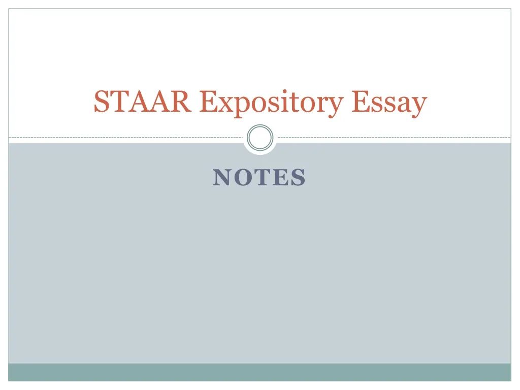 staar expository essay