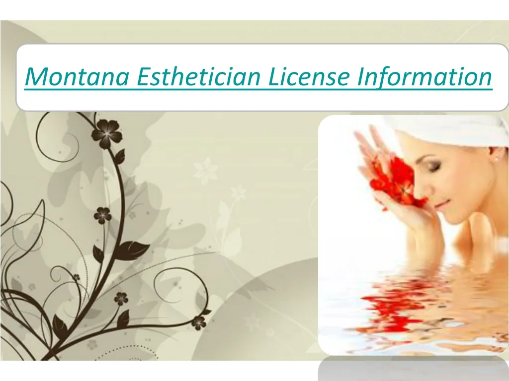 montana esthetician license information