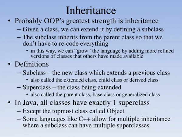 Inheritance