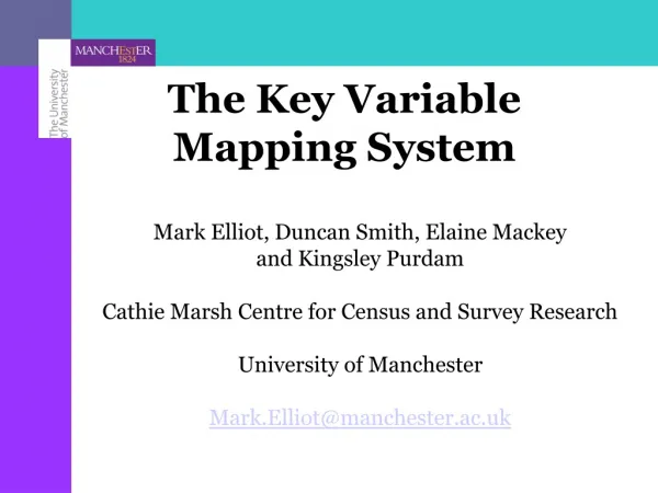 The Key Variable Mapping System
