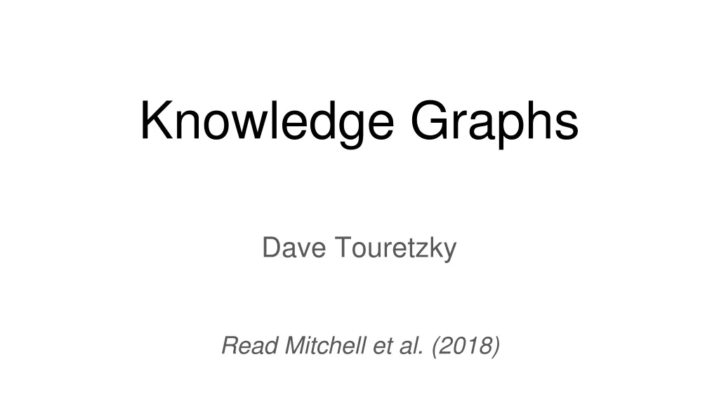 knowledge graphs