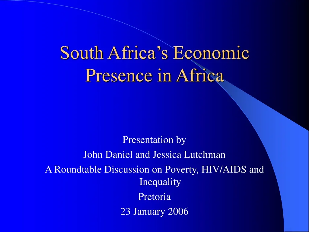 south africa s economic presence in africa