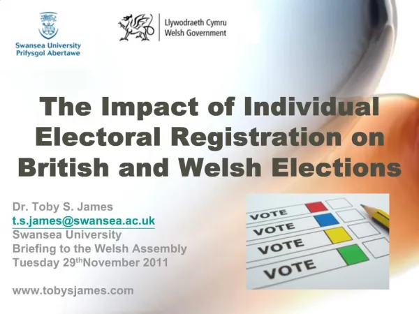 The Impact of Individual Electoral Registration on British and Welsh Elections