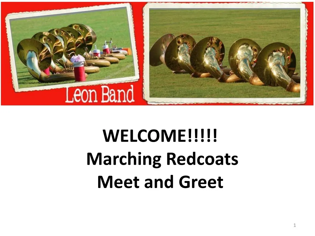 welcome marching redcoats meet and greet